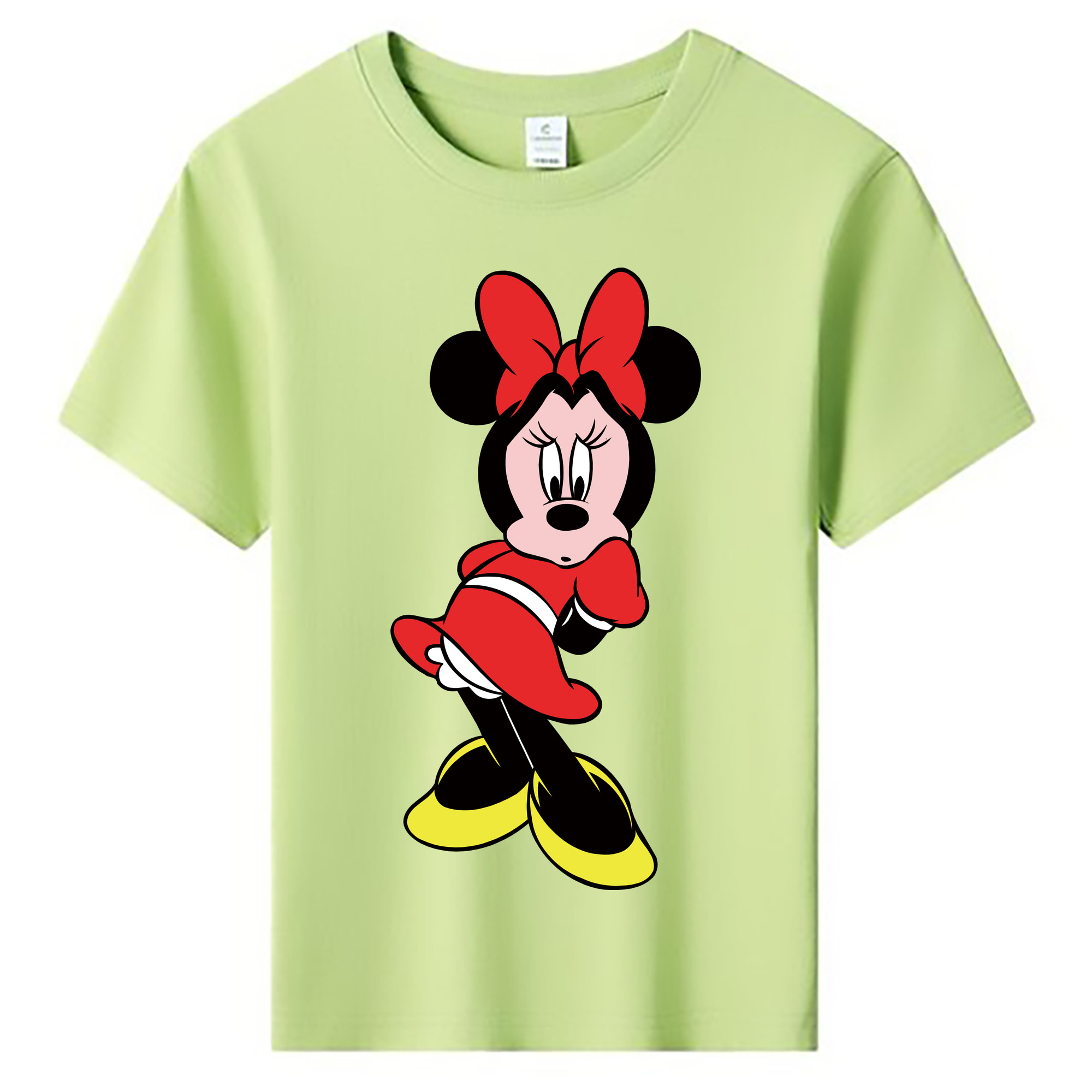 ミッキーマウス Mickey Mouse 綿100％キッズTシャツ（フロントプリント）